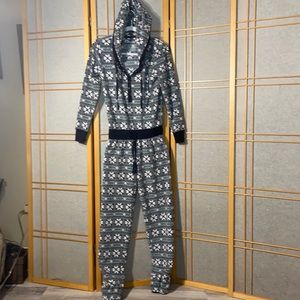 Half Moon pajamas onesie w/ hoodie